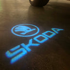 SKODA LOGO PROJECTOR LIGHTS Nr.81 (Menge 1 = 2 Logo Film / 2 Türlichter)