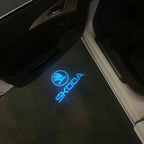 SKODA LOGO PROJECTOR LIGHTS Nr.81 (Menge 1 = 2 Logo Film / 2 Türlichter)