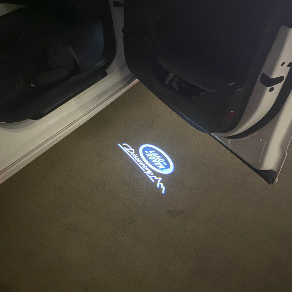 LUCES DE PROYECTOR CON LOGO Land Rover Nr.04 (cantidad 1 = 1 juegos / 2 luces de puerta)
