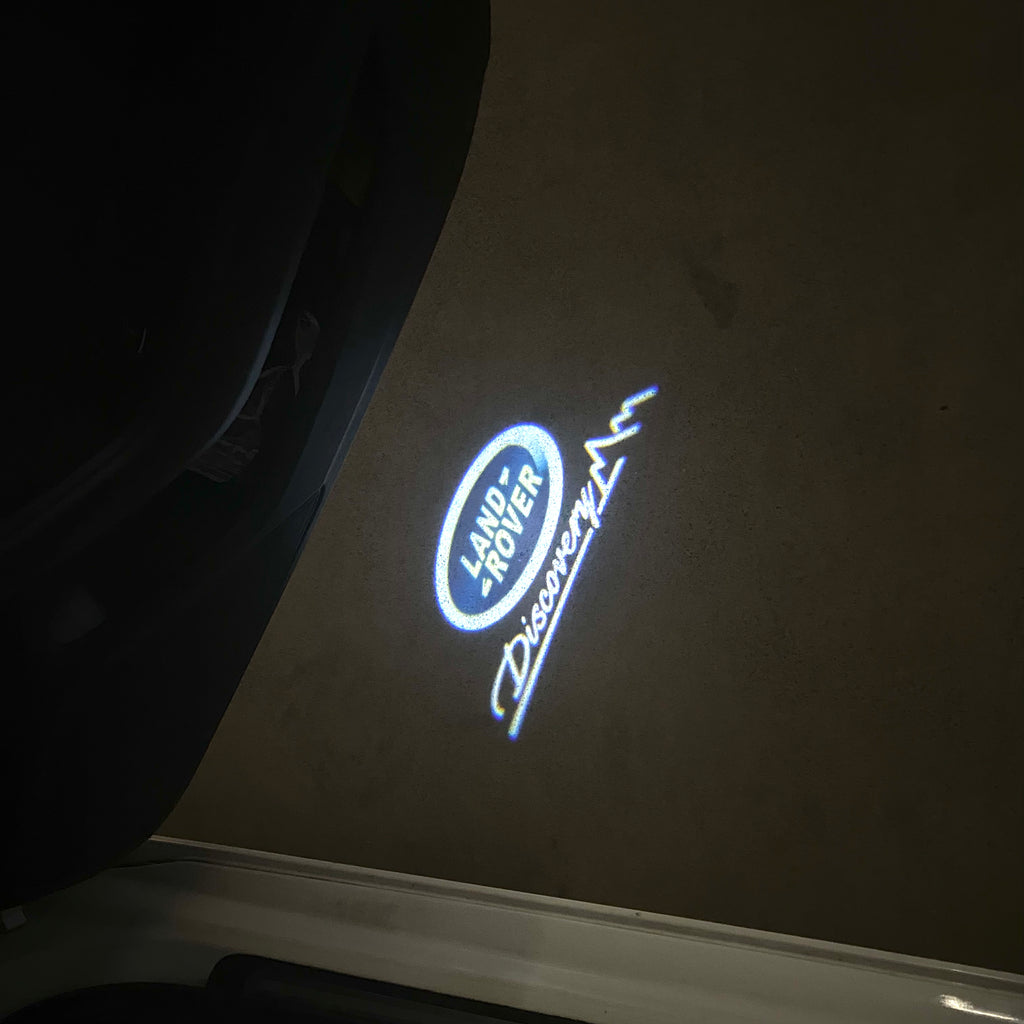 LUCES DE PROYECTOR CON LOGO Land Rover Nr.04 (cantidad 1 = 1 juegos / 2 luces de puerta)