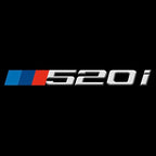 ÉCLAIRAGE DE PROJECTEUR BMW M3 LOGO Nr.24 (quantité 1 = 1 jeux / 2 feux de porte)