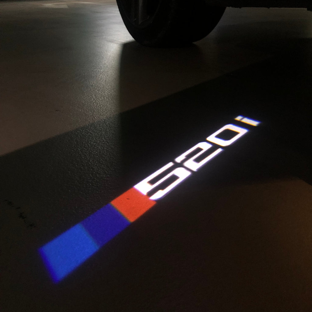 ÉCLAIRAGE DE PROJECTEUR BMW M3 LOGO Nr.24 (quantité 1 = 1 jeux / 2 feux de porte)