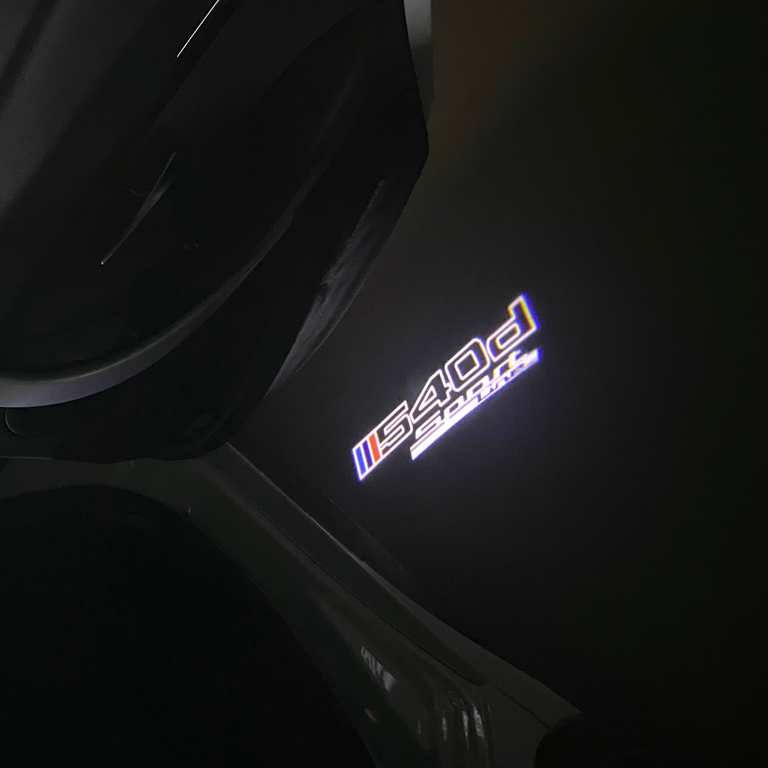 LUCES DE PROYECTOR DEL LOGOTIPO BMW M3 Nr.24 (cantidad 1 = 1 juegos / 2 luces de puerta)