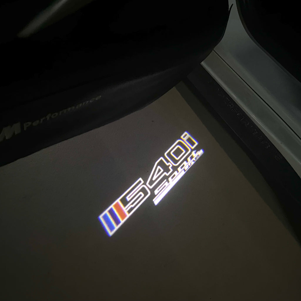 LUCES DE PROYECTOR DEL LOGOTIPO BMW M3 Nr.24 (cantidad 1 = 1 juegos / 2 luces de puerta)