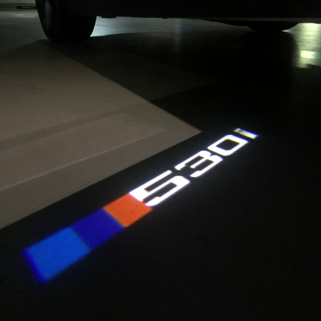 ÉCLAIRAGE DE PROJECTEUR BMW M3 LOGO Nr.24 (quantité 1 = 1 jeux / 2 feux de porte)