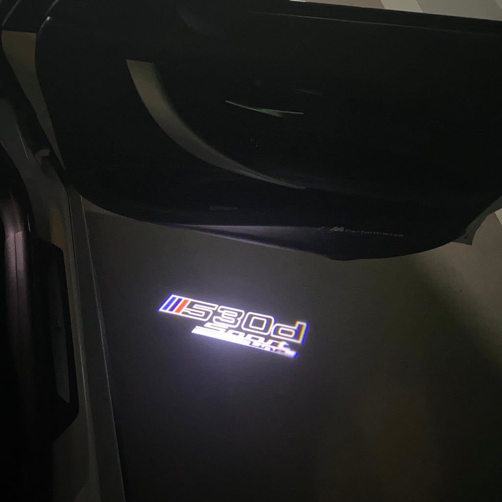 ÉCLAIRAGE DE PROJECTEUR BMW M3 LOGO Nr.24 (quantité 1 = 1 jeux / 2 feux de porte)