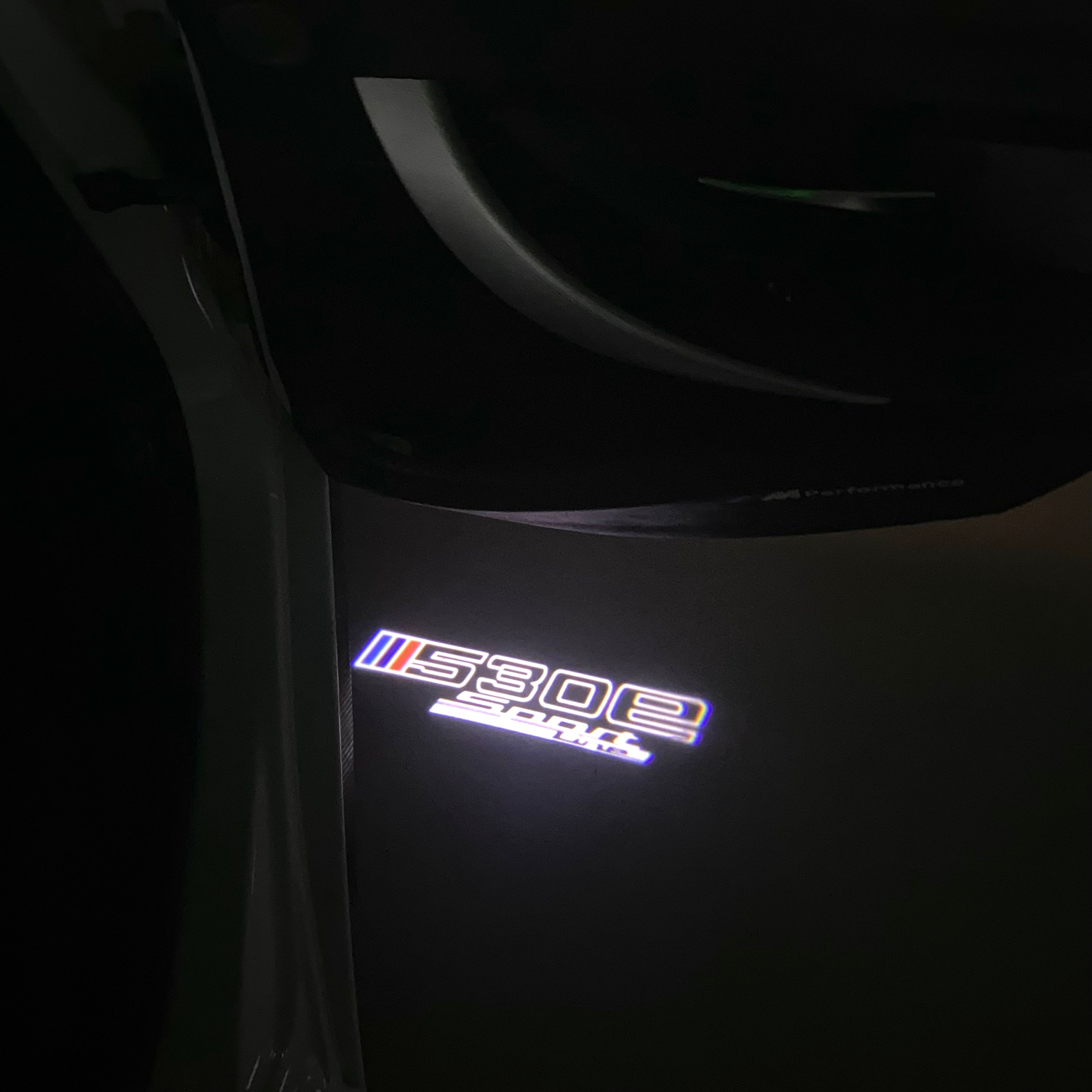 LUCES DE PROYECTOR DEL LOGOTIPO BMW M3 Nr.24 (cantidad 1 = 1 juegos / 2 luces de puerta)