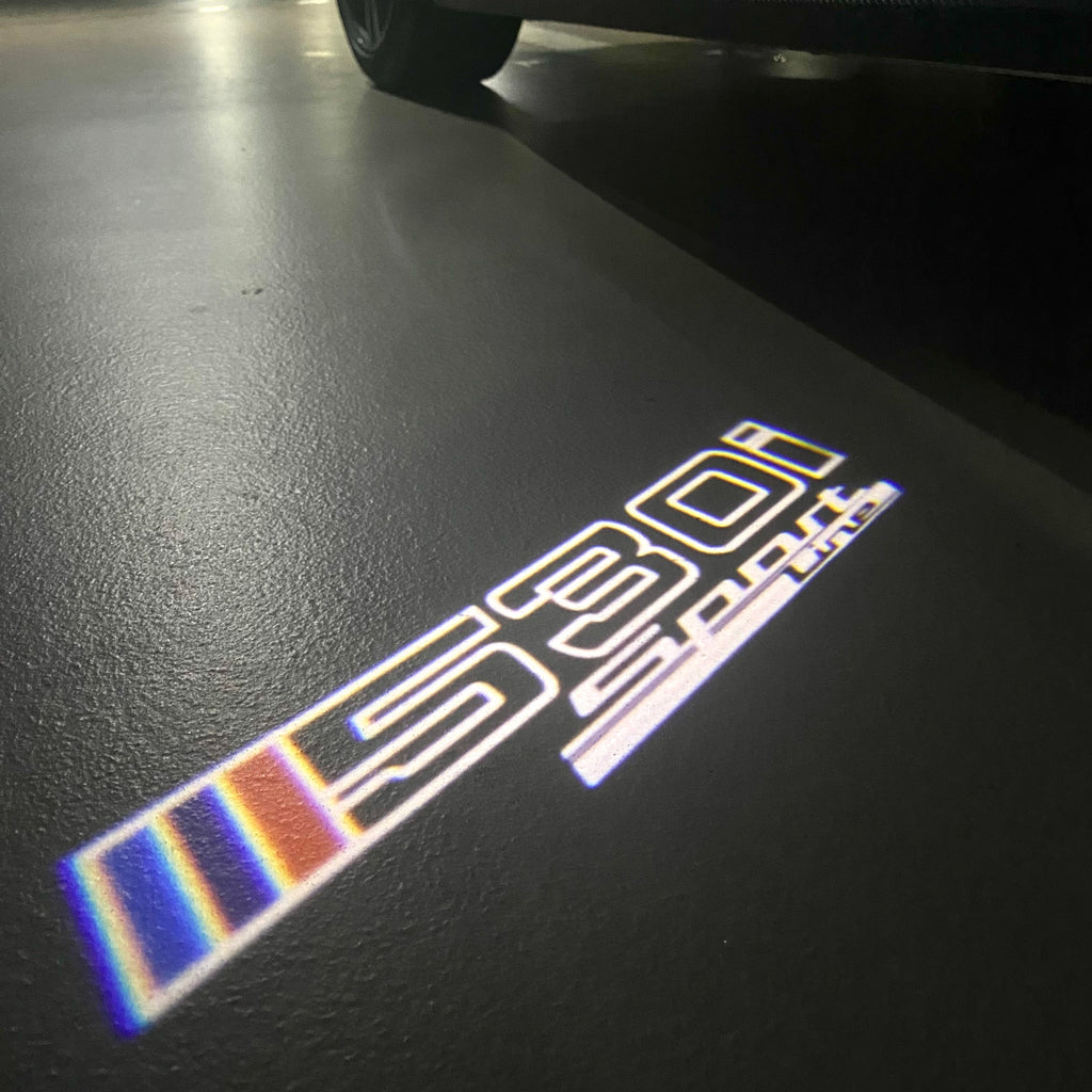 LUCES DE PROYECTOR DEL LOGOTIPO BMW M3 Nr.24 (cantidad 1 = 1 juegos / 2 luces de puerta)