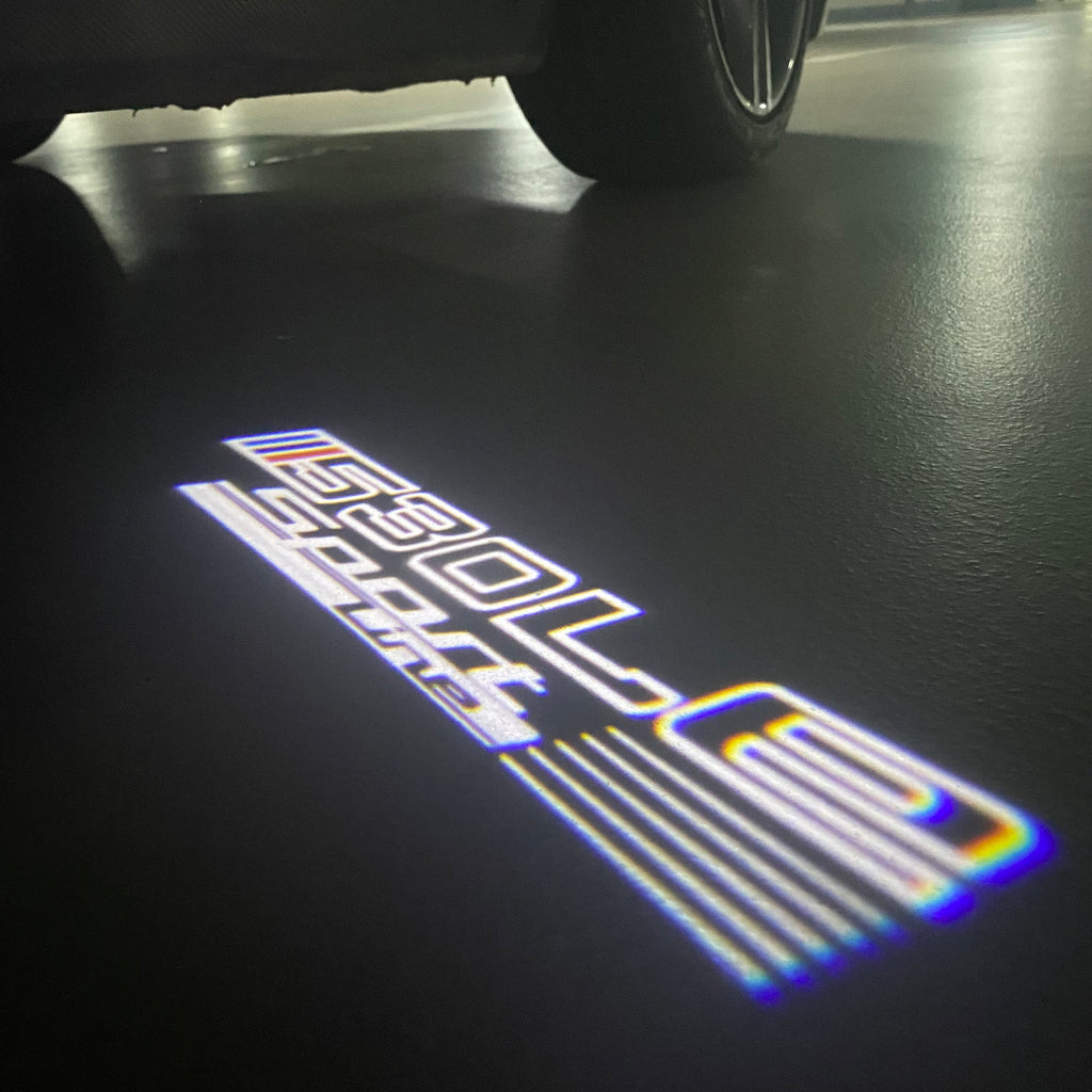 LUCES DE PROYECTOR DEL LOGOTIPO BMW M3 Nr.24 (cantidad 1 = 1 juegos / 2 luces de puerta)