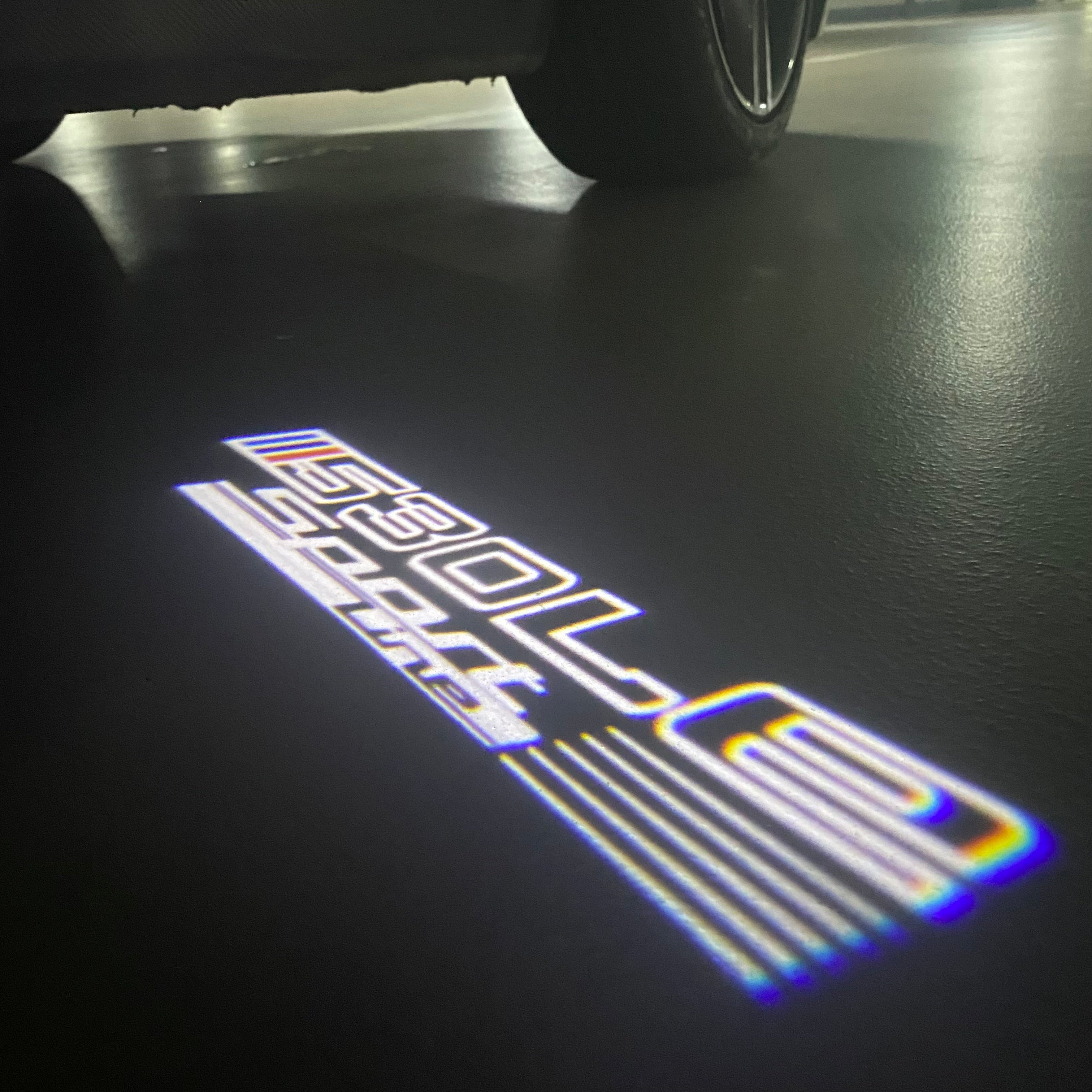 LUCES DE PROYECTOR DEL LOGOTIPO BMW M3 Nr.24 (cantidad 1 = 1 juegos / 2 luces de puerta)