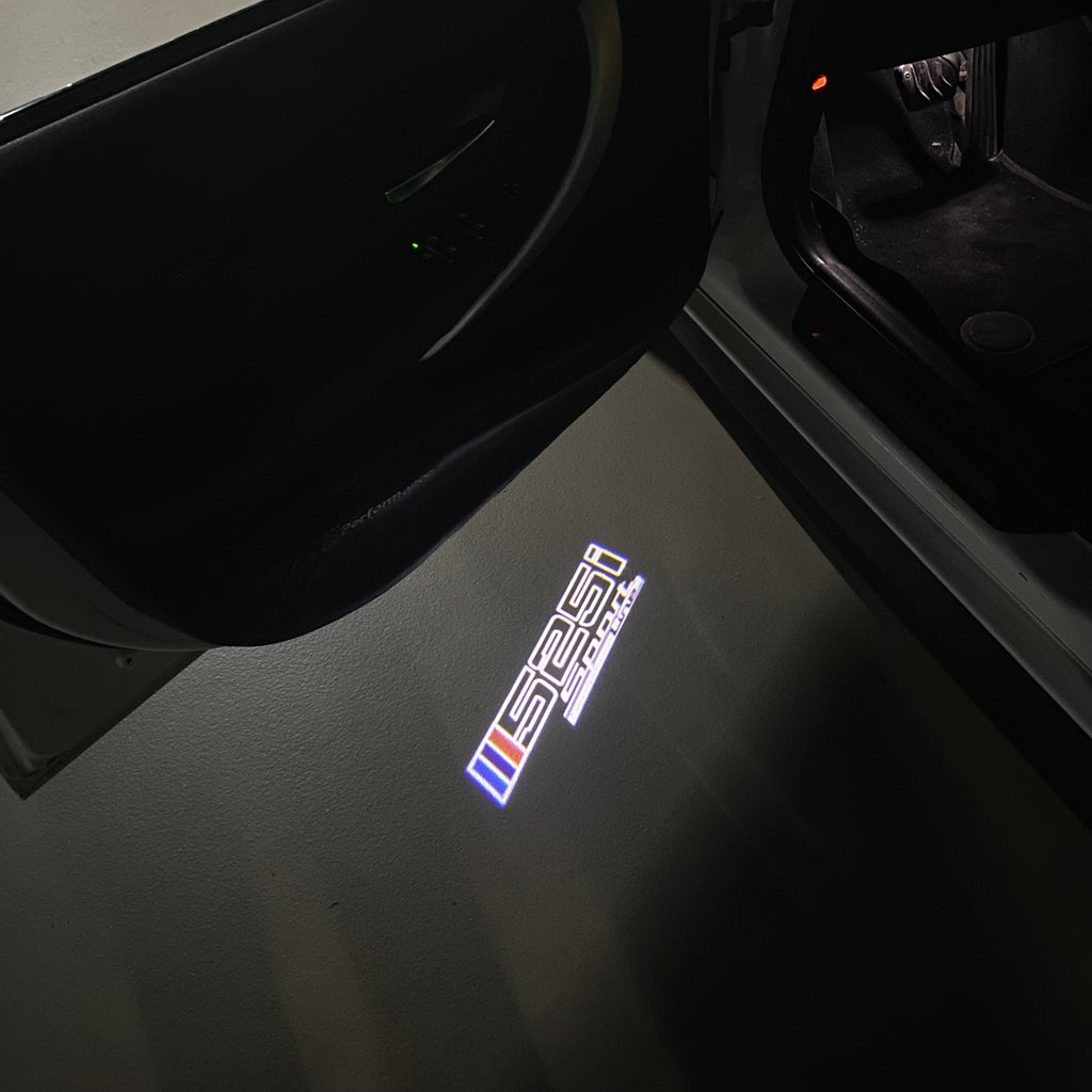 LUCES DE PROYECTOR DEL LOGOTIPO BMW M3 Nr.24 (cantidad 1 = 1 juegos / 2 luces de puerta)