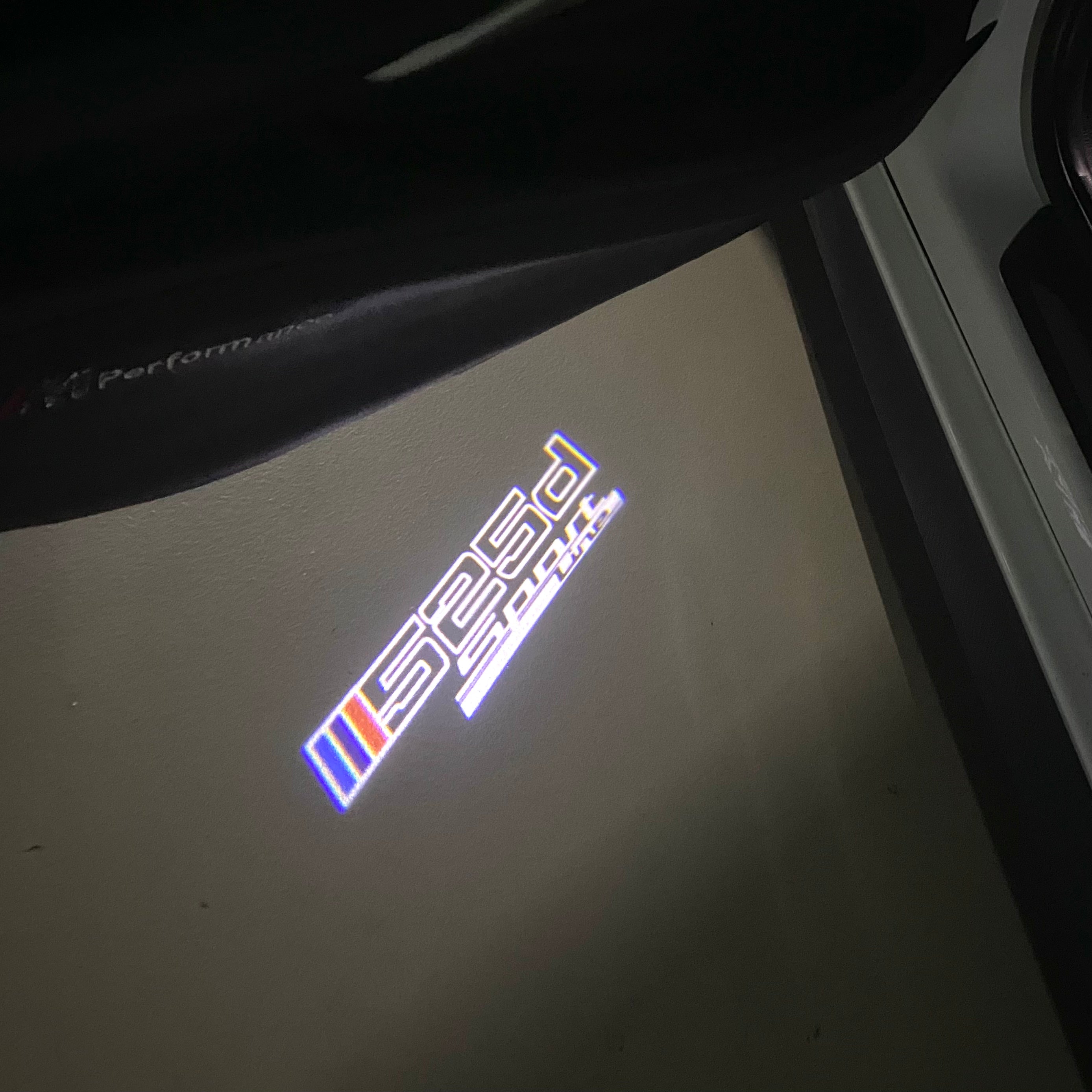 LUCES DE PROYECTOR DEL LOGOTIPO BMW M3 Nr.24 (cantidad 1 = 1 juegos / 2 luces de puerta)