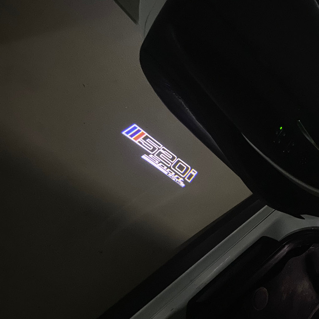 LUCES DE PROYECTOR DEL LOGOTIPO BMW M3 Nr.24 (cantidad 1 = 1 juegos / 2 luces de puerta)