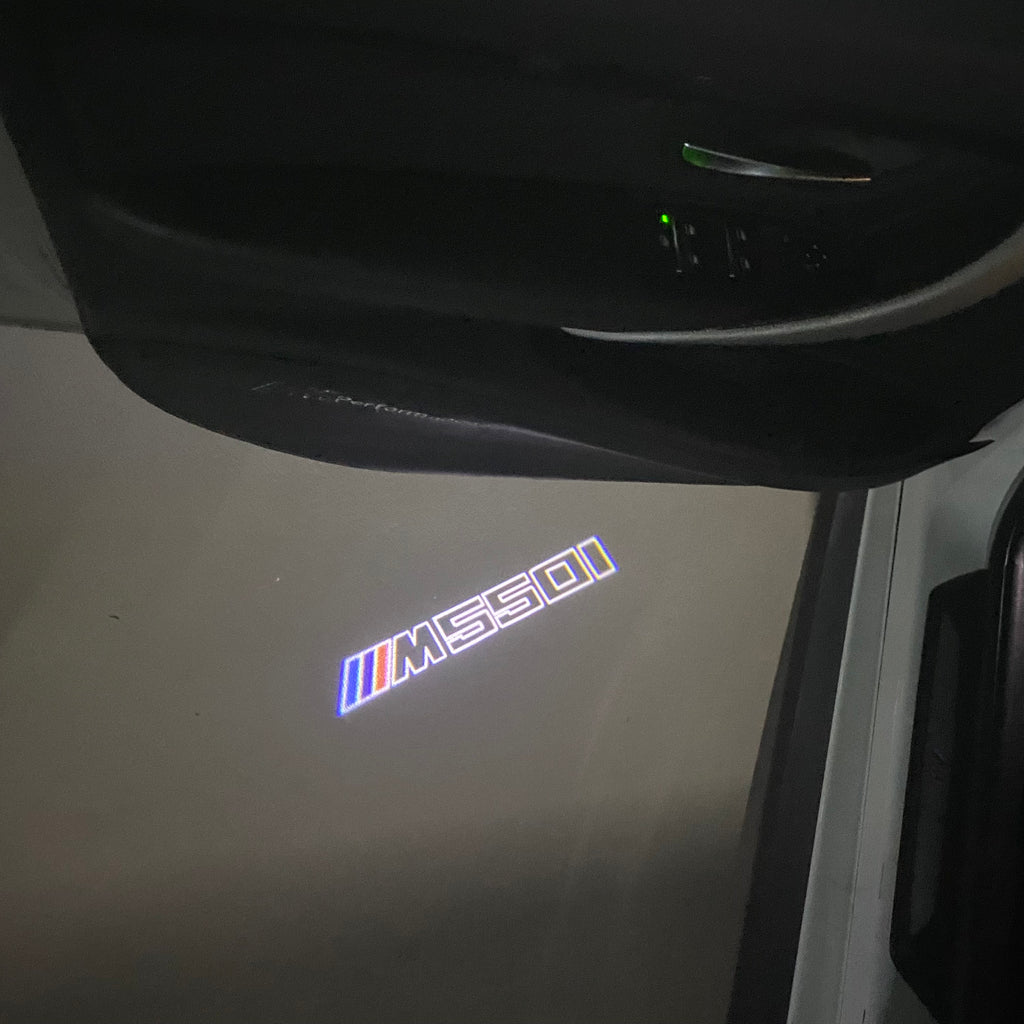 LUCES DE PROYECTOR DEL LOGOTIPO BMW M3 Nr.24 (cantidad 1 = 1 juegos / 2 luces de puerta)