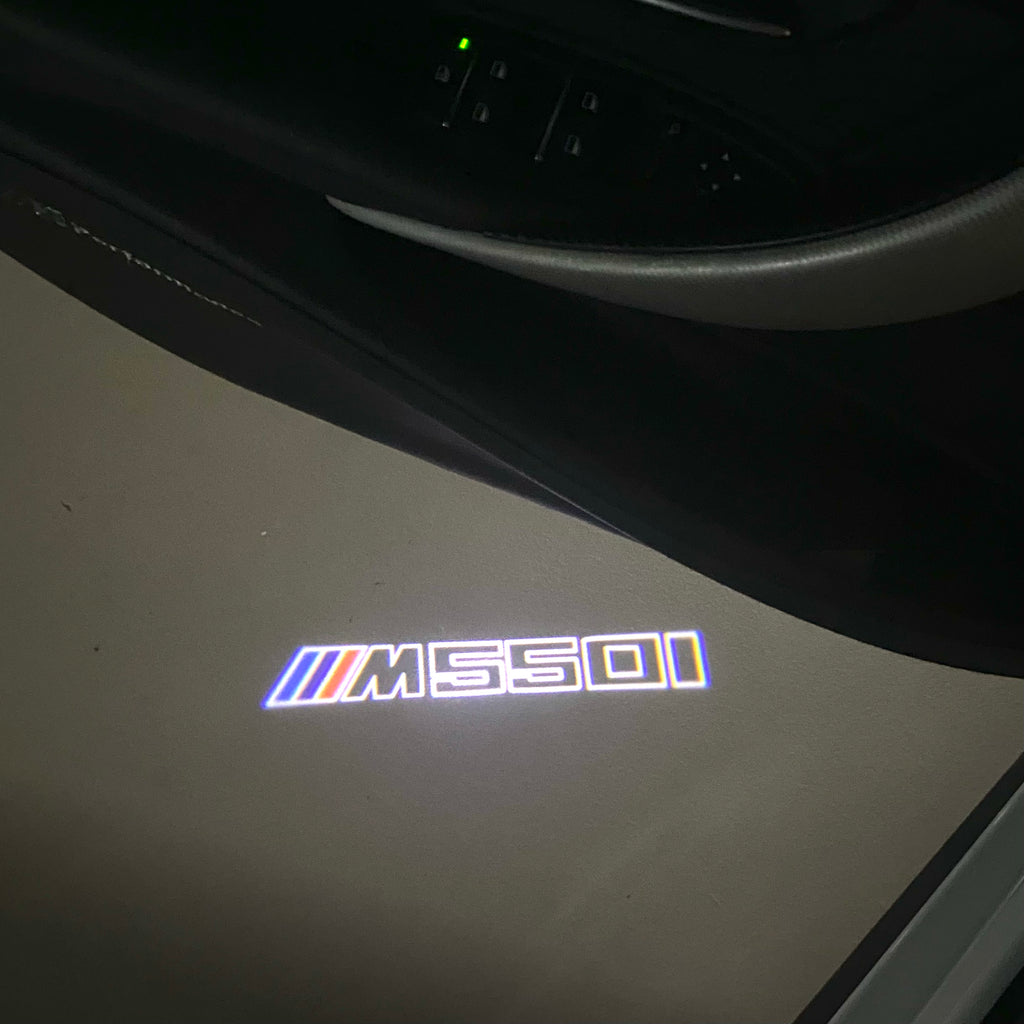 LUCES DE PROYECTOR DEL LOGOTIPO BMW M3 Nr.24 (cantidad 1 = 1 juegos / 2 luces de puerta)