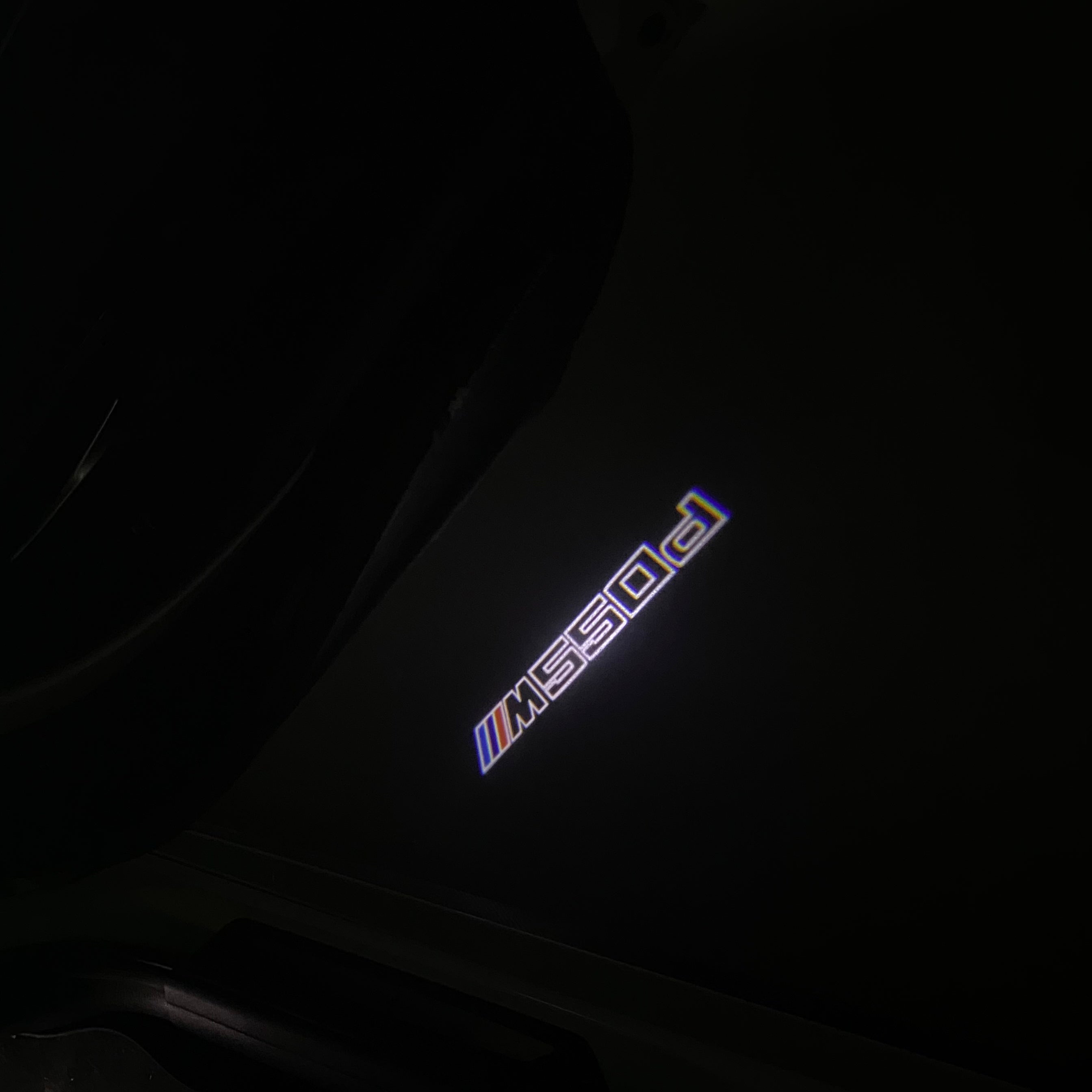 LUCES DE PROYECTOR DEL LOGOTIPO BMW M3 Nr.24 (cantidad 1 = 1 juegos / 2 luces de puerta)