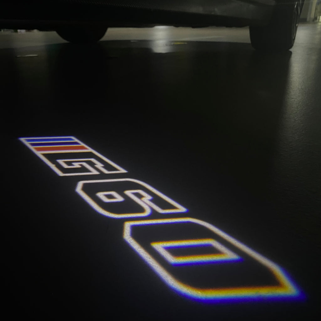 ÉCLAIRAGE DE PROJECTEUR BMW M3 LOGO Nr.24 (quantité 1 = 1 jeux / 2 feux de porte)