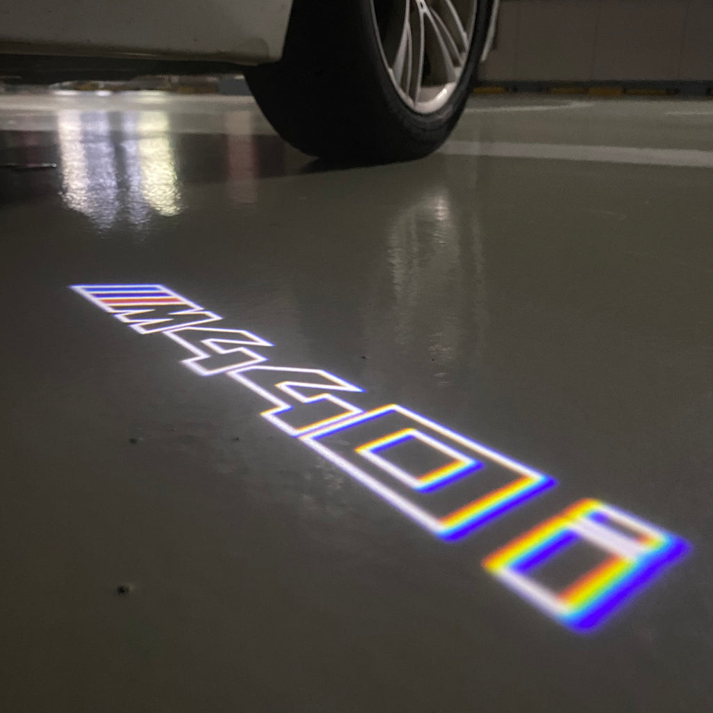 ÉCLAIRAGE DE PROJECTEUR BMW M3 LOGO Nr.24 (quantité 1 = 1 jeux / 2 feux de porte)