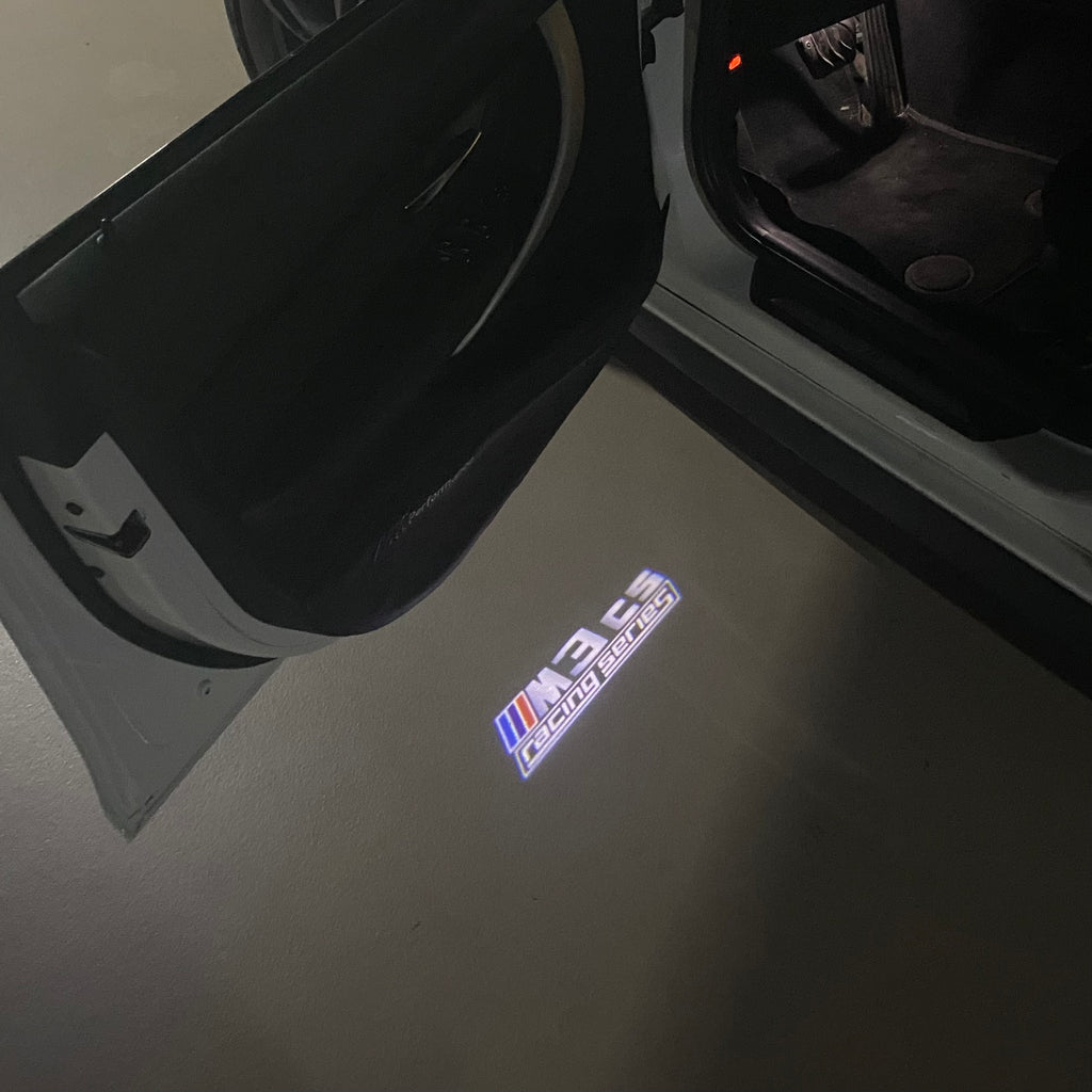 LUCES DE PROYECTOR DEL LOGOTIPO BMW M3 Nr.24 (cantidad 1 = 1 juegos / 2 luces de puerta)