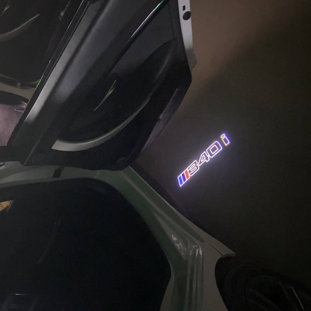 ÉCLAIRAGE DE PROJECTEUR BMW M3 LOGO Nr.24 (quantité 1 = 1 jeux / 2 feux de porte)