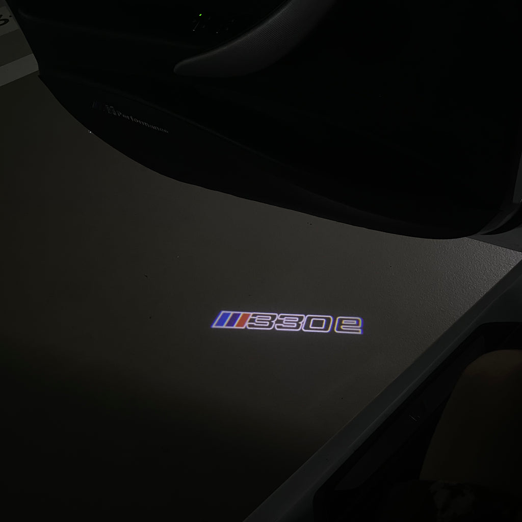 LUCES DE PROYECTOR DEL LOGOTIPO BMW M3 Nr.24 (cantidad 1 = 1 juegos / 2 luces de puerta)