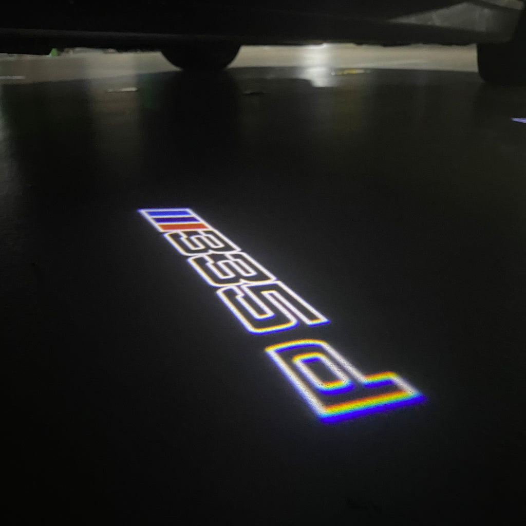 ÉCLAIRAGE DE PROJECTEUR BMW M3 LOGO Nr.24 (quantité 1 = 1 jeux / 2 feux de porte)