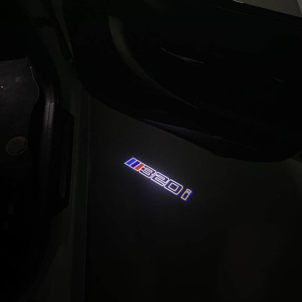 LUCES DE PROYECTOR DEL LOGOTIPO BMW M3 Nr.24 (cantidad 1 = 1 juegos / 2 luces de puerta)
