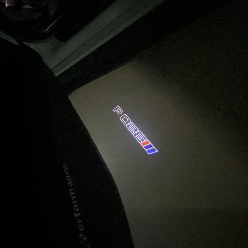 ÉCLAIRAGE DE PROJECTEUR BMW M3 LOGO Nr.24 (quantité 1 = 1 jeux / 2 feux de porte)