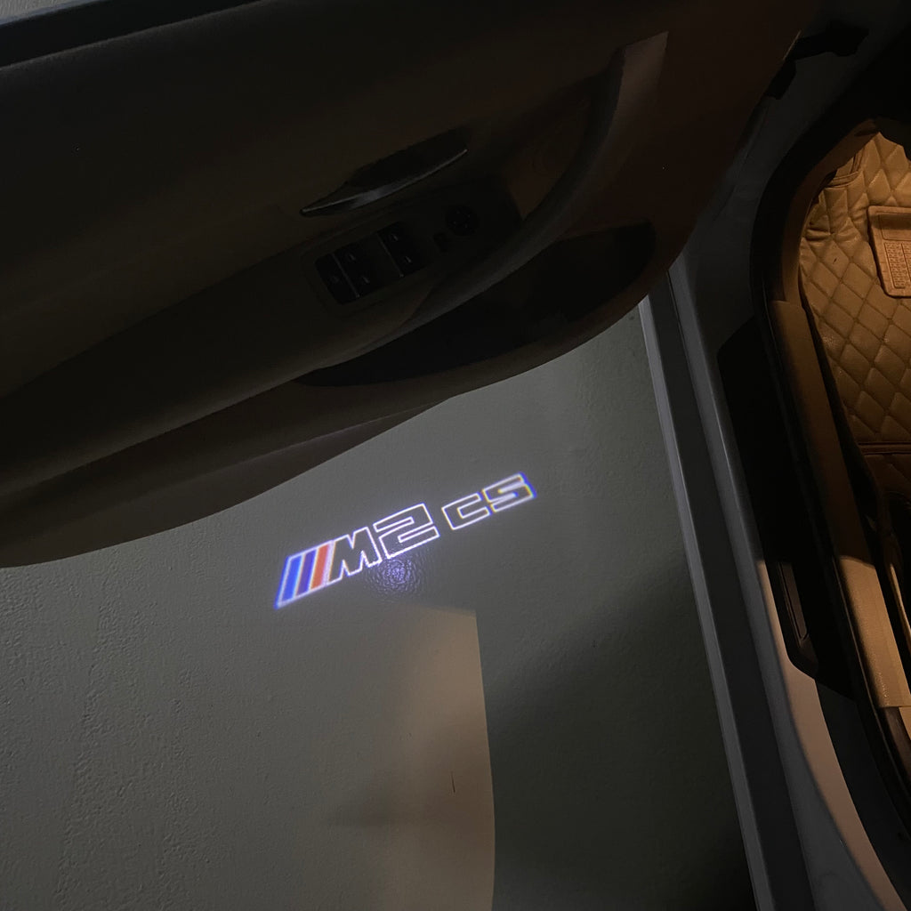 LUCES DE PROYECTOR DEL LOGOTIPO BMW M3 Nr.24 (cantidad 1 = 1 juegos / 2 luces de puerta)