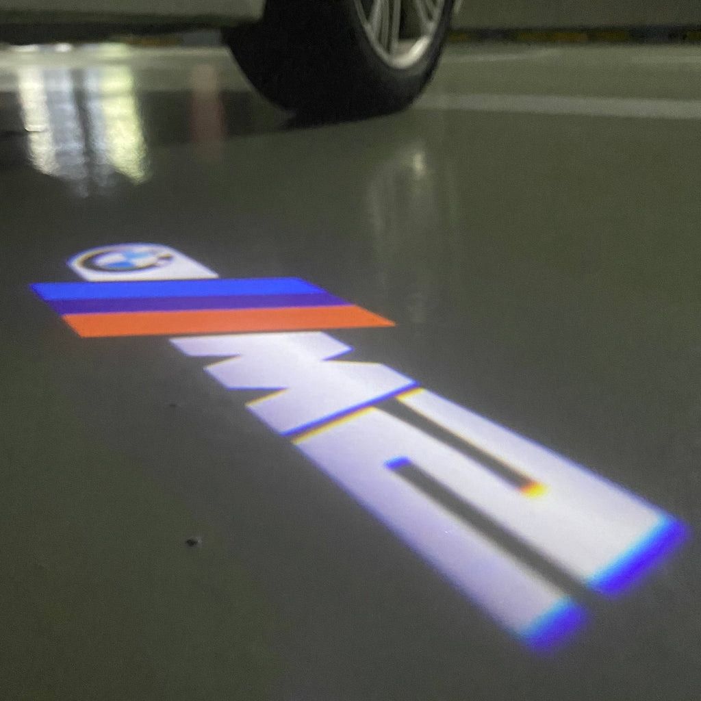 LUCES DE PROYECTOR DEL LOGOTIPO BMW M3 Nr.24 (cantidad 1 = 1 juegos / 2 luces de puerta)