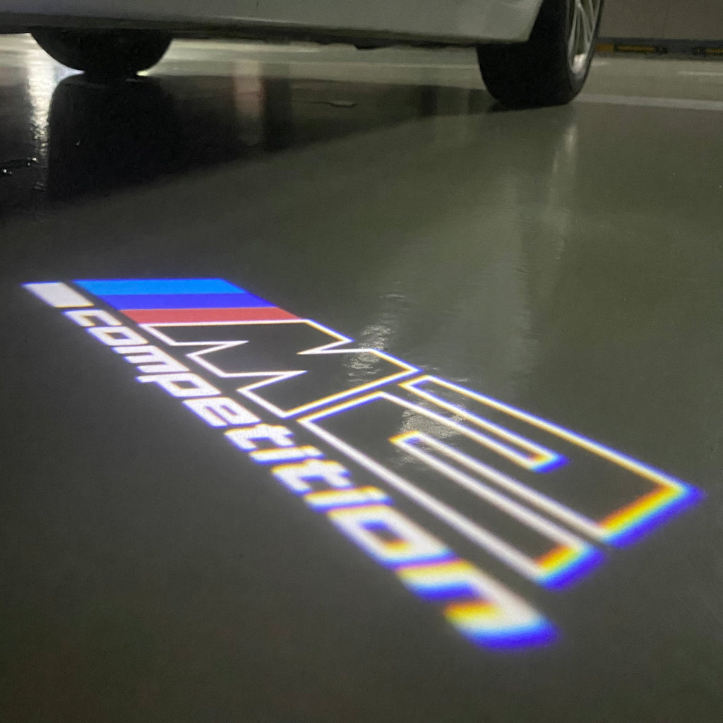 ÉCLAIRAGE DE PROJECTEUR BMW M3 LOGO Nr.24 (quantité 1 = 1 jeux / 2 feux de porte)
