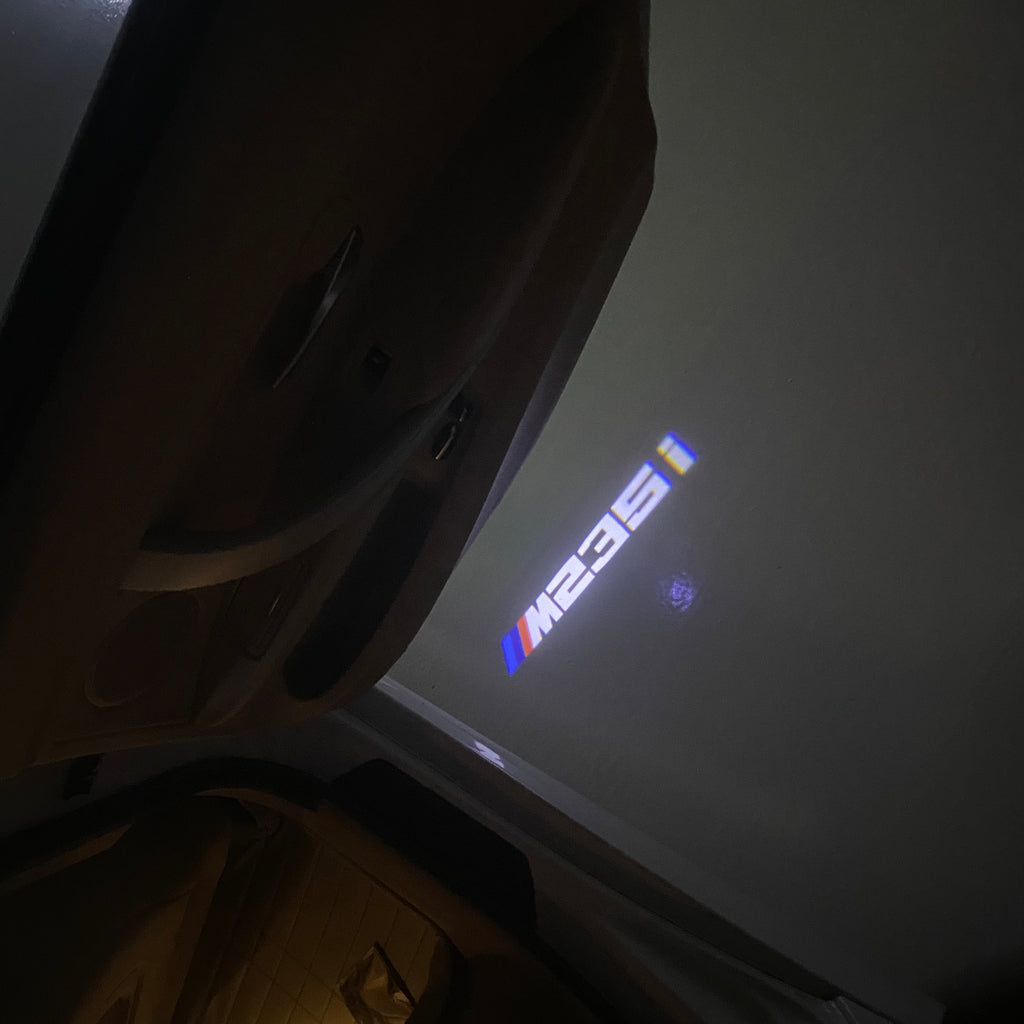LUCES DE PROYECTOR DEL LOGOTIPO BMW M3 Nr.24 (cantidad 1 = 1 juegos / 2 luces de puerta)