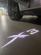 ÉCLAIRAGE DE PROJECTEUR BMW M3 LOGO Nr.24 (quantité 1 = 1 jeux / 2 feux de porte)
