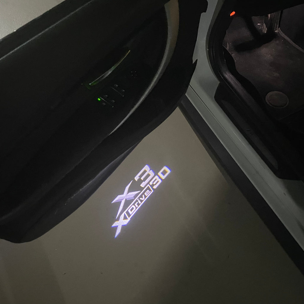 LUCES DE PROYECTOR DEL LOGOTIPO BMW M3 Nr.24 (cantidad 1 = 1 juegos / 2 luces de puerta)