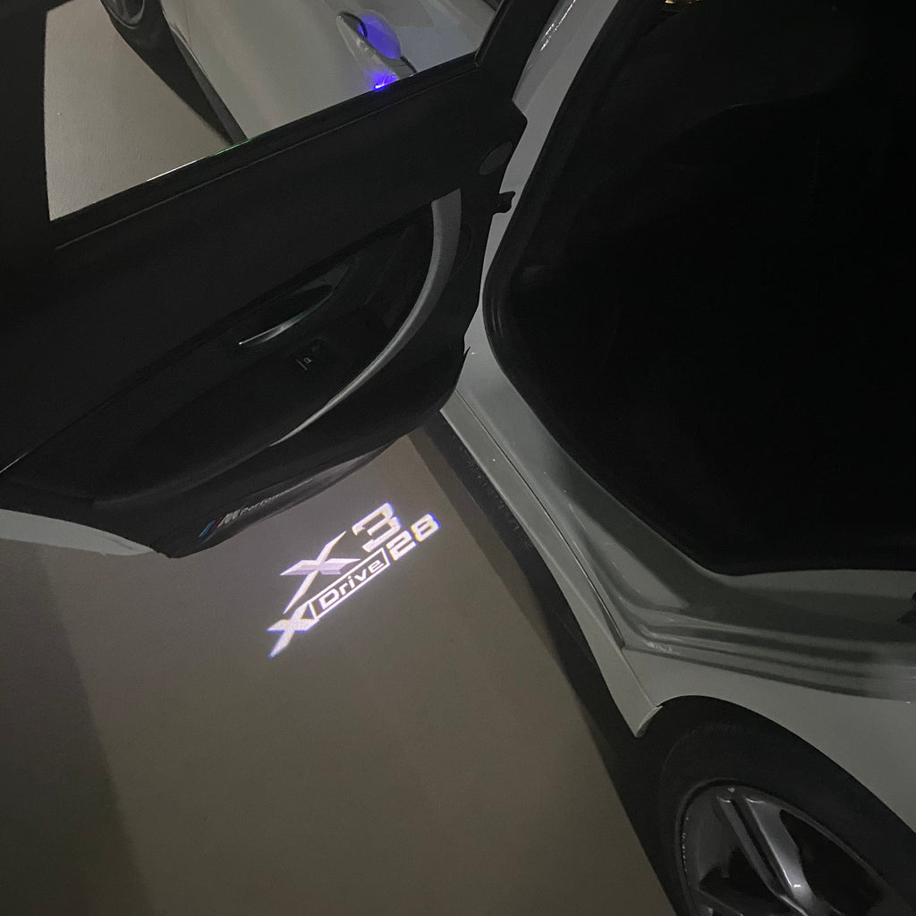 ÉCLAIRAGE DE PROJECTEUR BMW M3 LOGO Nr.24 (quantité 1 = 1 jeux / 2 feux de porte)
