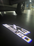 ÉCLAIRAGE DE PROJECTEUR BMW M3 LOGO Nr.24 (quantité 1 = 1 jeux / 2 feux de porte)
