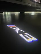 ÉCLAIRAGE DE PROJECTEUR BMW M3 LOGO Nr.24 (quantité 1 = 1 jeux / 2 feux de porte)