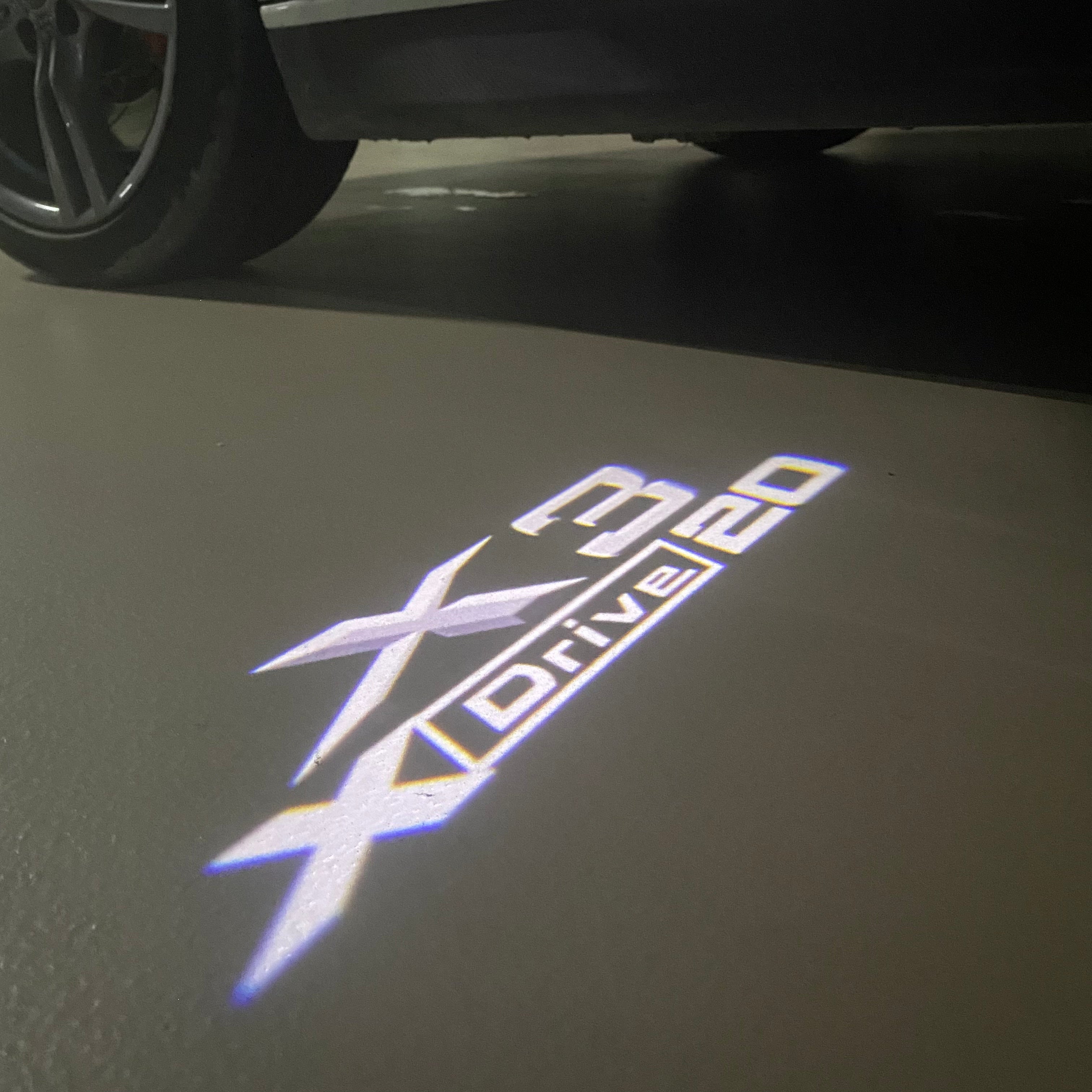 LUCES DE PROYECTOR DEL LOGOTIPO BMW M3 Nr.24 (cantidad 1 = 1 juegos / 2 luces de puerta)