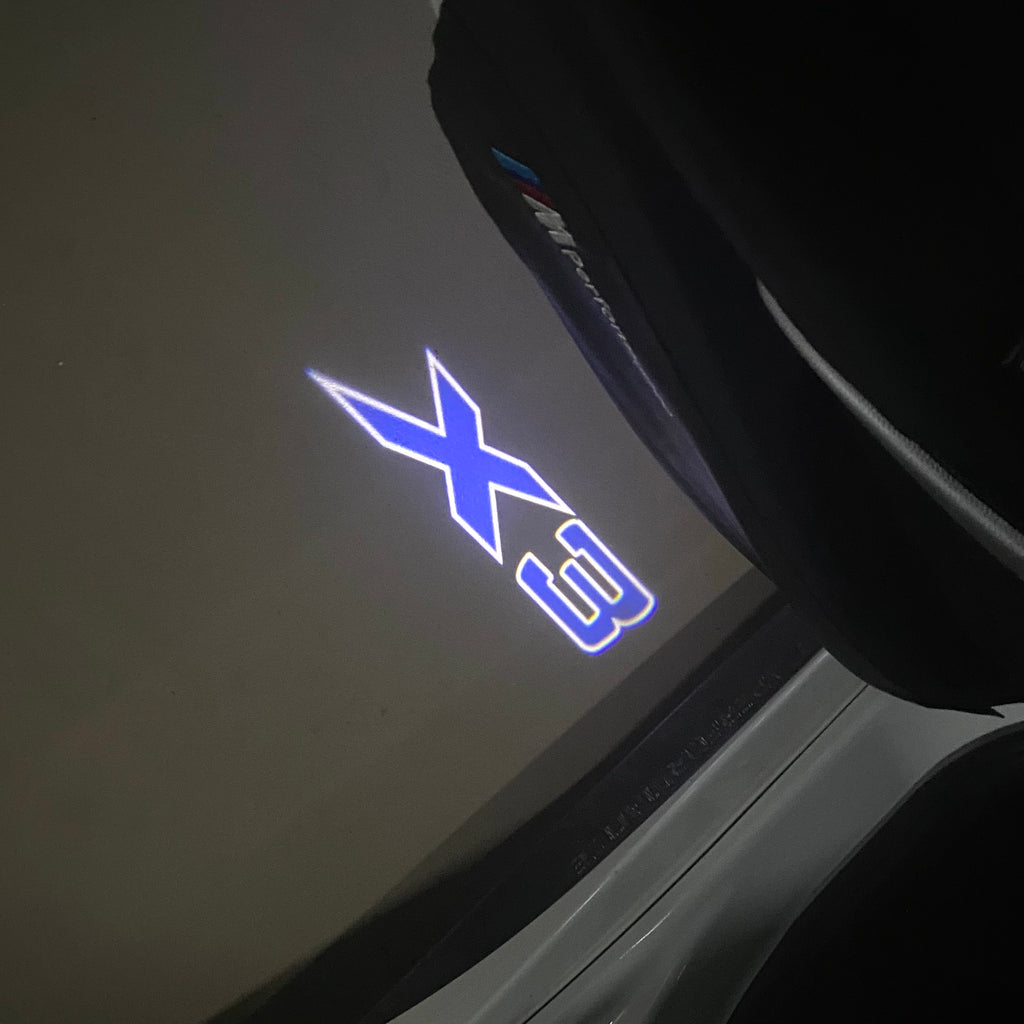 ÉCLAIRAGE DE PROJECTEUR BMW M3 LOGO Nr.24 (quantité 1 = 1 jeux / 2 feux de porte)