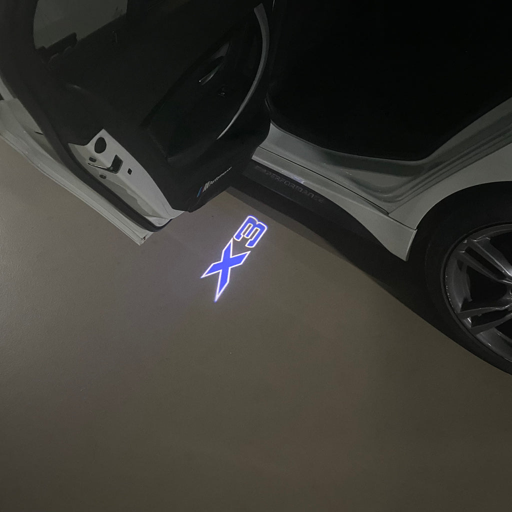 ÉCLAIRAGE DE PROJECTEUR BMW M3 LOGO Nr.24 (quantité 1 = 1 jeux / 2 feux de porte)