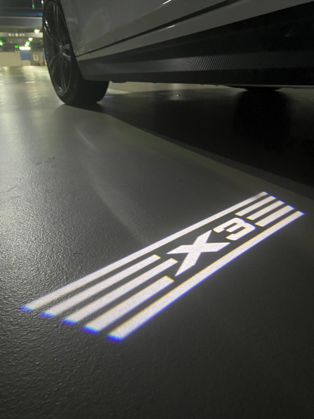 ÉCLAIRAGE DE PROJECTEUR BMW M3 LOGO Nr.24 (quantité 1 = 1 jeux / 2 feux de porte)