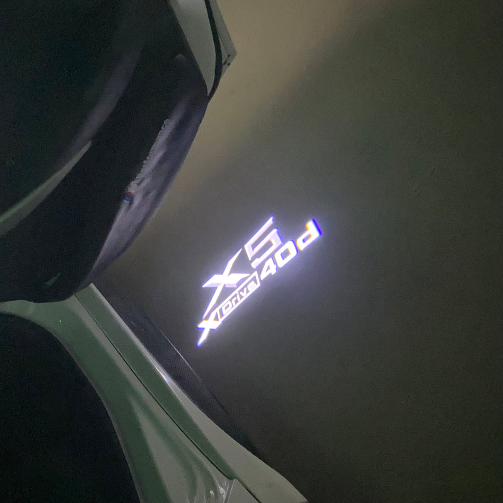 LUCES DE PROYECTOR DEL LOGOTIPO BMW M3 Nr.24 (cantidad 1 = 1 juegos / 2 luces de puerta)