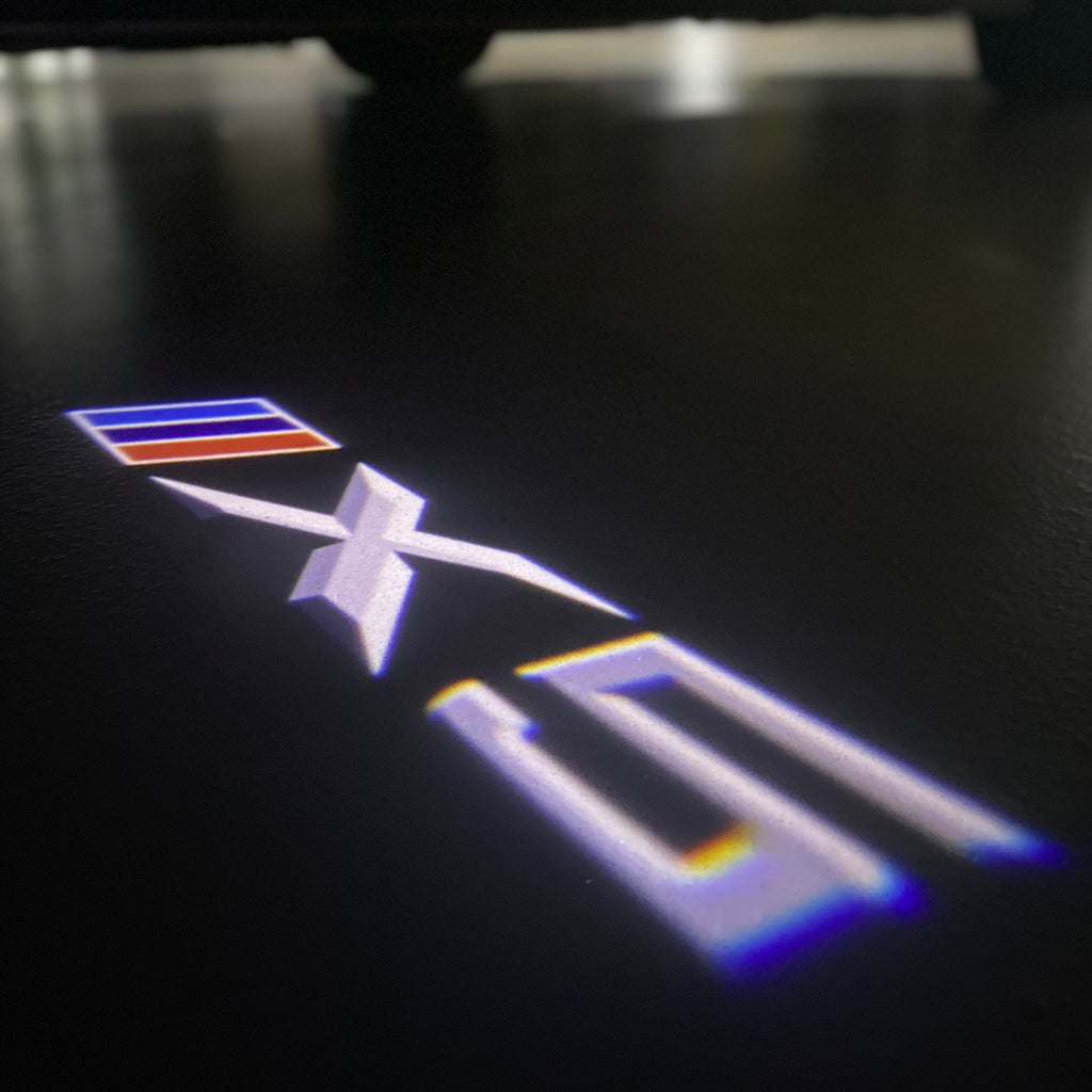 LUCES DE PROYECTOR DEL LOGOTIPO BMW M3 Nr.24 (cantidad 1 = 1 juegos / 2 luces de puerta)