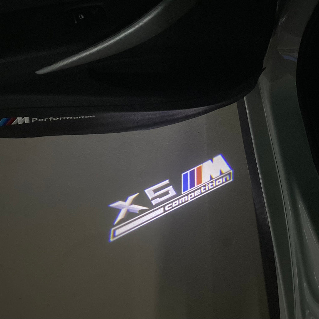 LUCES DE PROYECTOR DEL LOGOTIPO BMW M3 Nr.24 (cantidad 1 = 1 juegos / 2 luces de puerta)