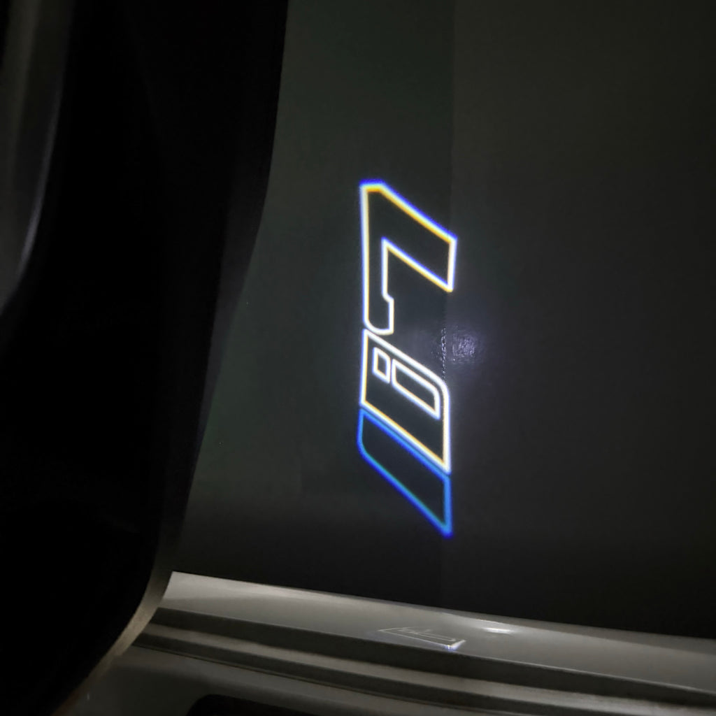 ÉCLAIRAGE DE PROJECTEUR BMW M3 LOGO Nr.24 (quantité 1 = 1 jeux / 2 feux de porte)