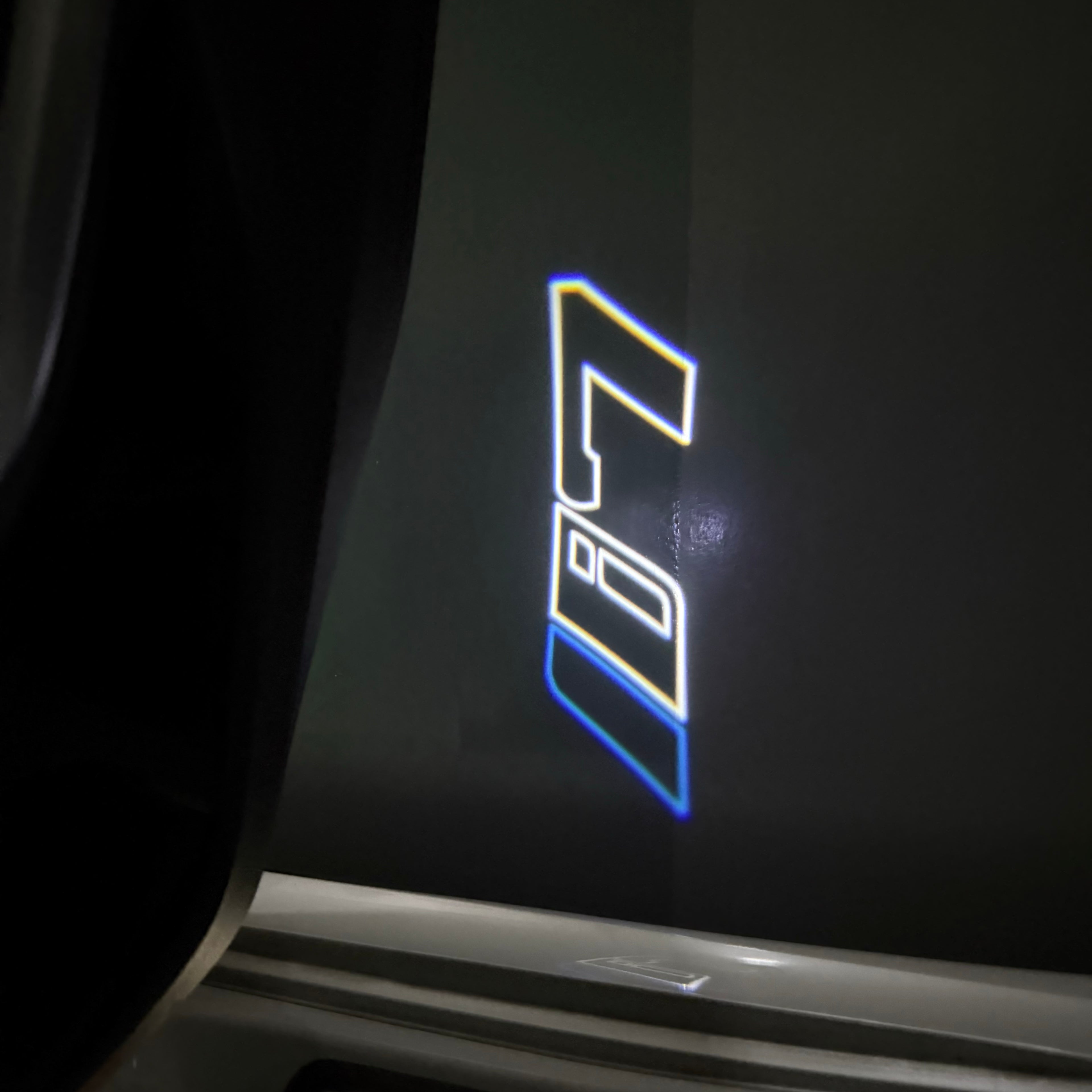 LUCES DE PROYECTOR DEL LOGOTIPO BMW M3 Nr.24 (cantidad 1 = 1 juegos / 2 luces de puerta)