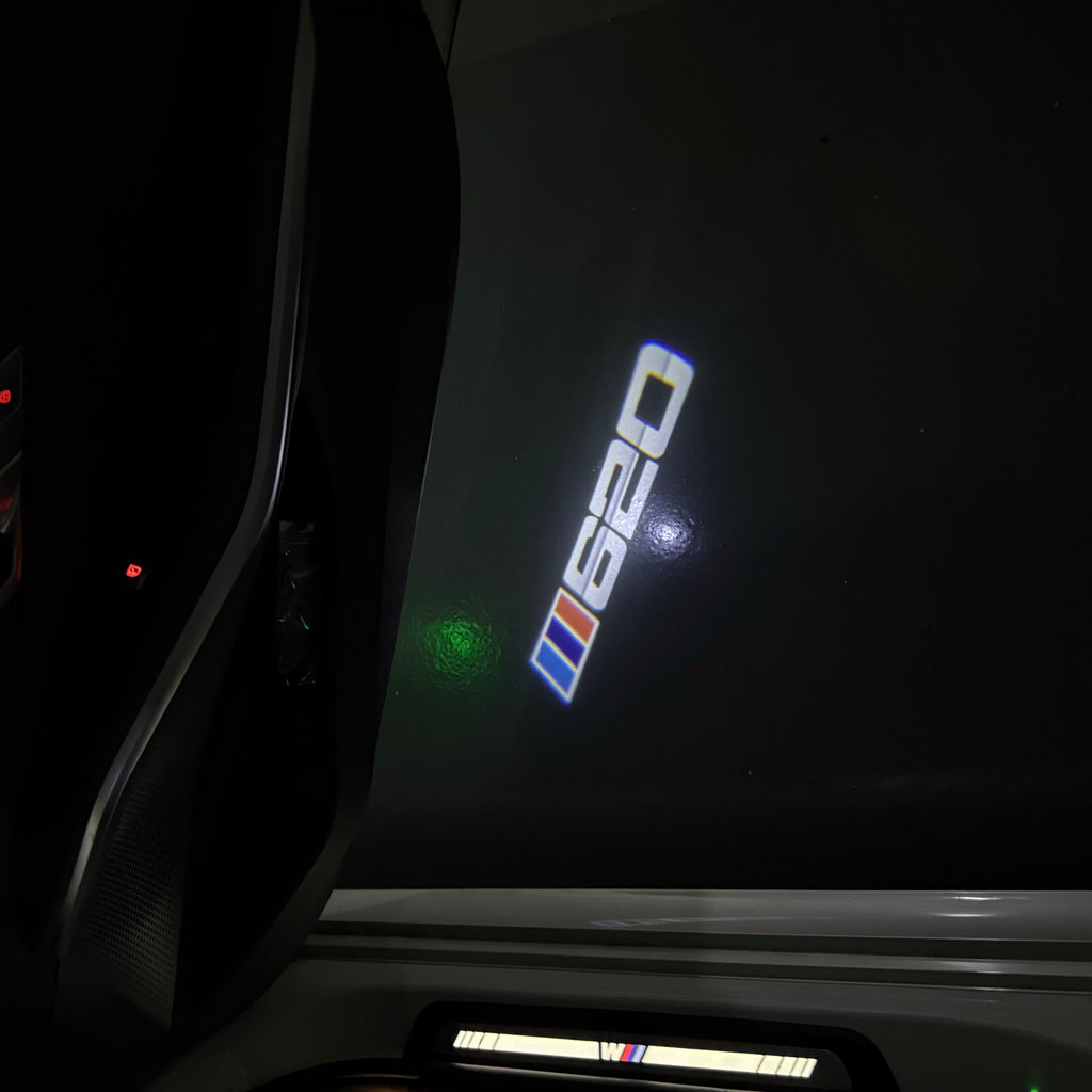 ÉCLAIRAGE DE PROJECTEUR BMW M3 LOGO Nr.24 (quantité 1 = 1 jeux / 2 feux de porte)