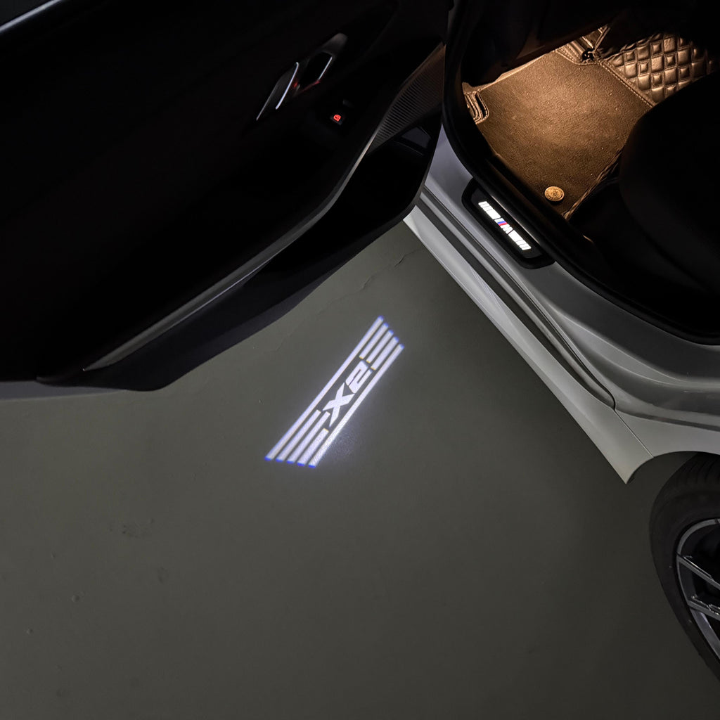 LUCES DE PROYECTOR DEL LOGOTIPO BMW M3 Nr.24 (cantidad 1 = 1 juegos / 2 luces de puerta)