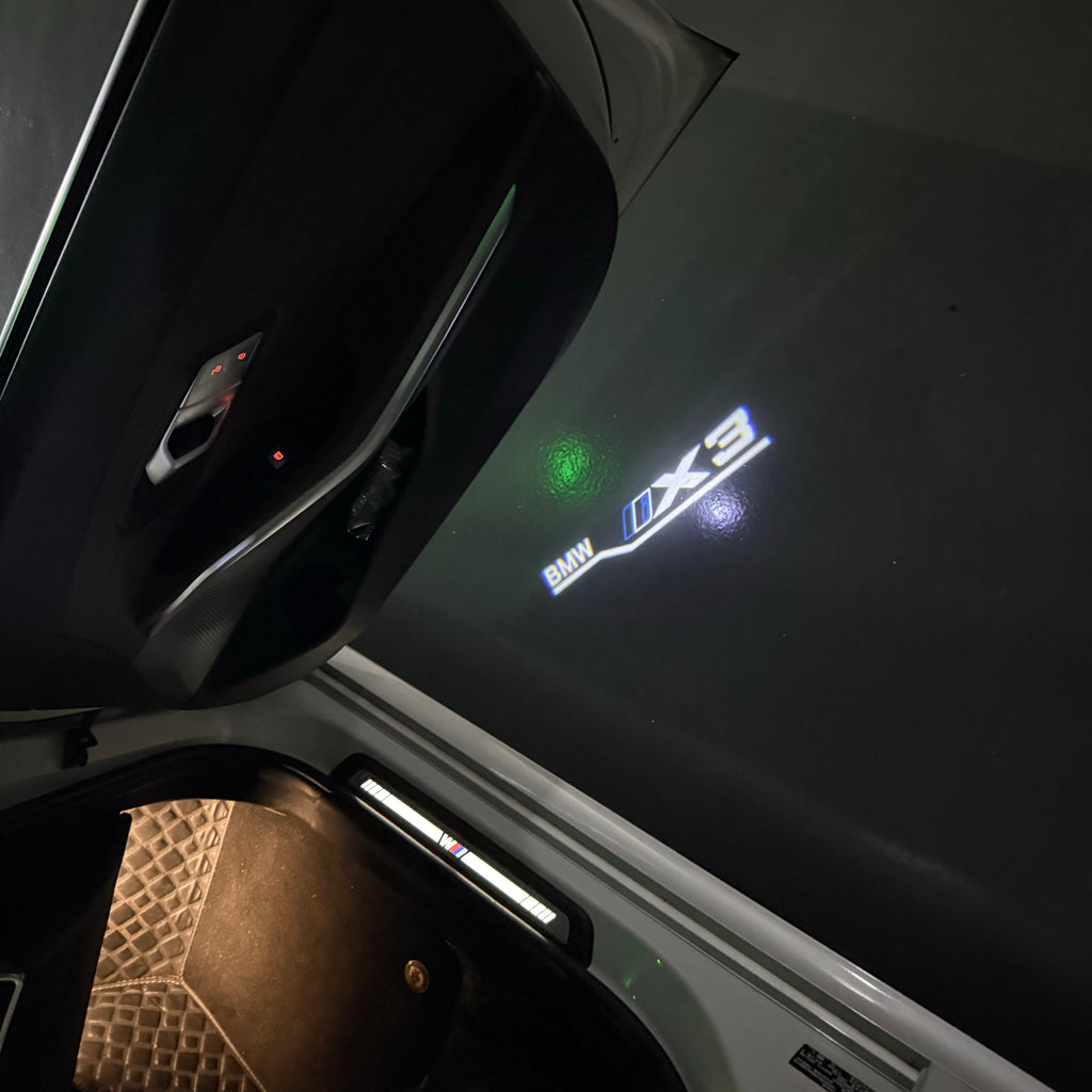 ÉCLAIRAGE DE PROJECTEUR BMW M3 LOGO Nr.24 (quantité 1 = 1 jeux / 2 feux de porte)