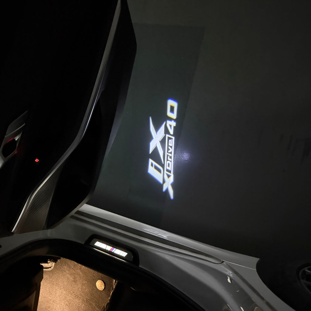 LUCES DE PROYECTOR DEL LOGOTIPO BMW M3 Nr.24 (cantidad 1 = 1 juegos / 2 luces de puerta)